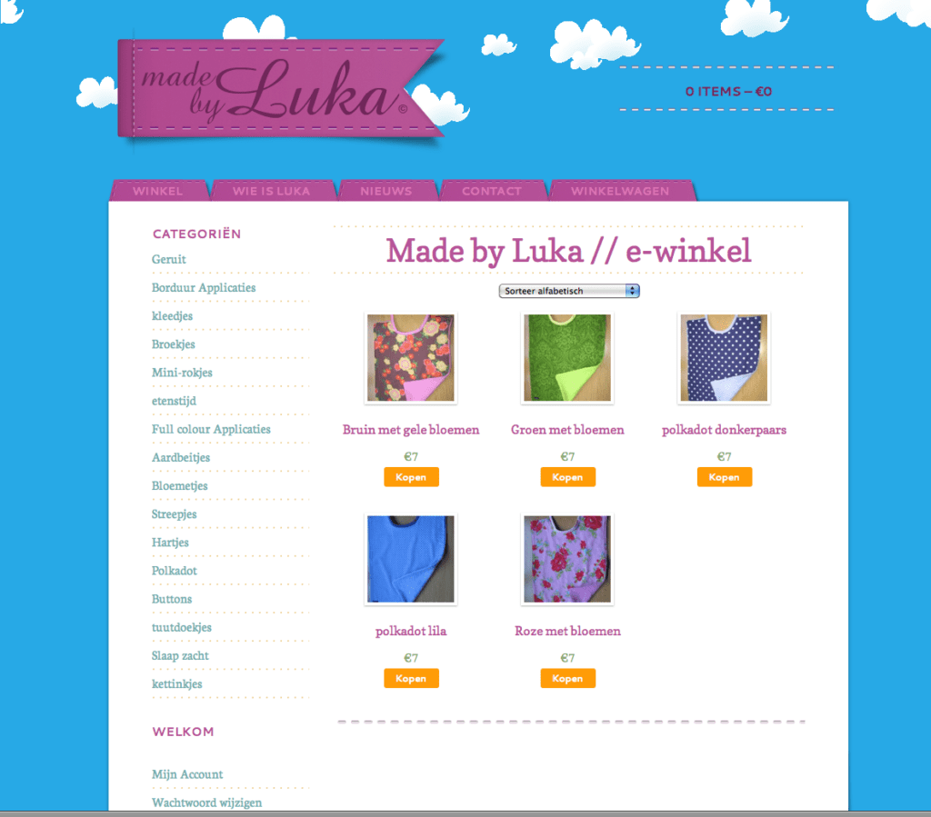 Webshop made by Moof!