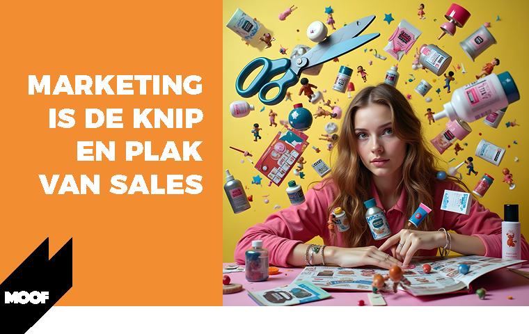 Marketing is de knip en plak van sales Marketing is de knip en plak van sales