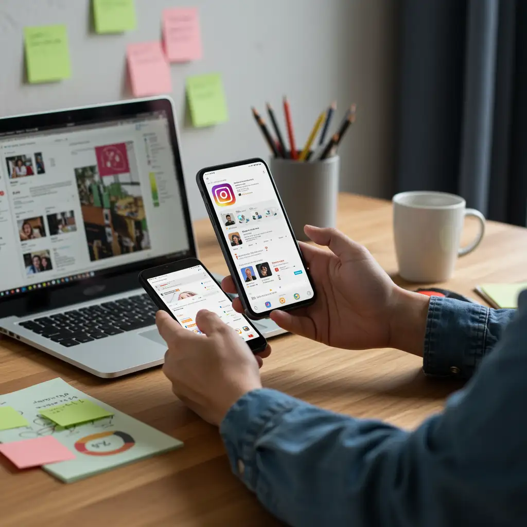 Overzicht van Instagram carrousels, Reels en statische posts voor KMO's in 2026