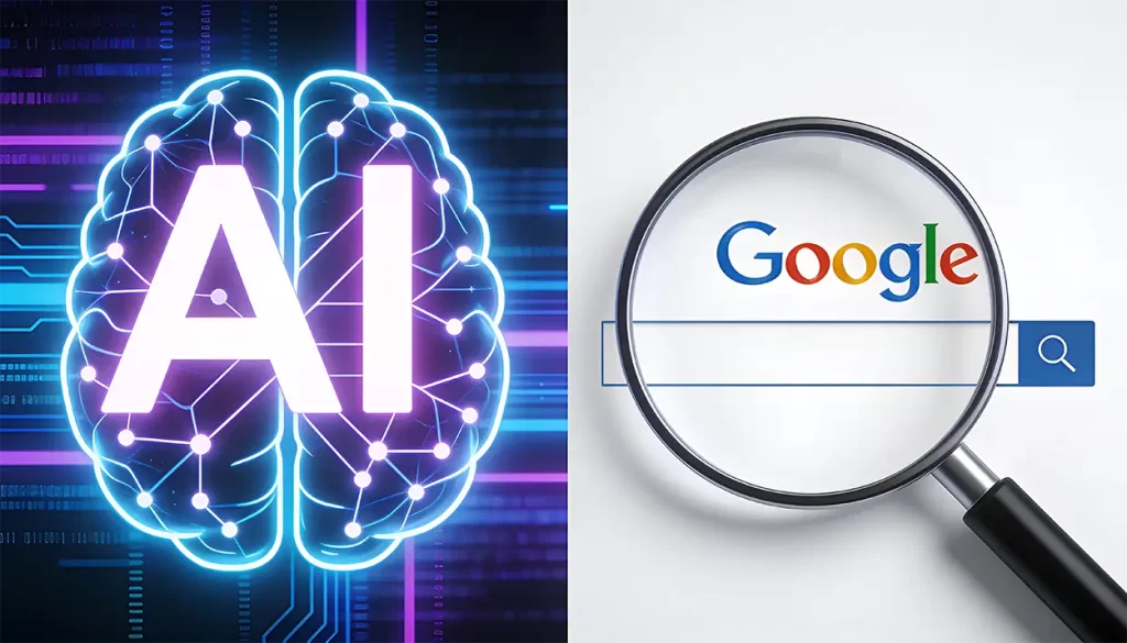 ai zoekresultaten vergelijken met google